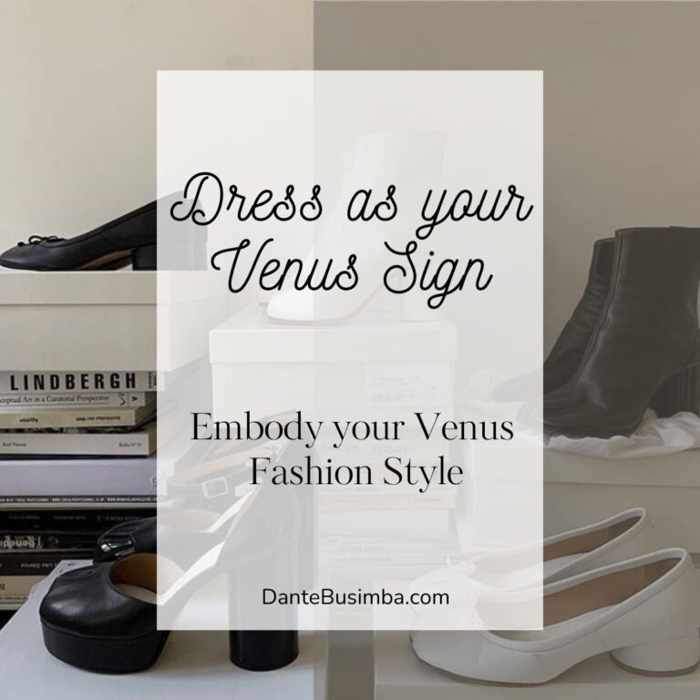 Embodying your Venus Sign