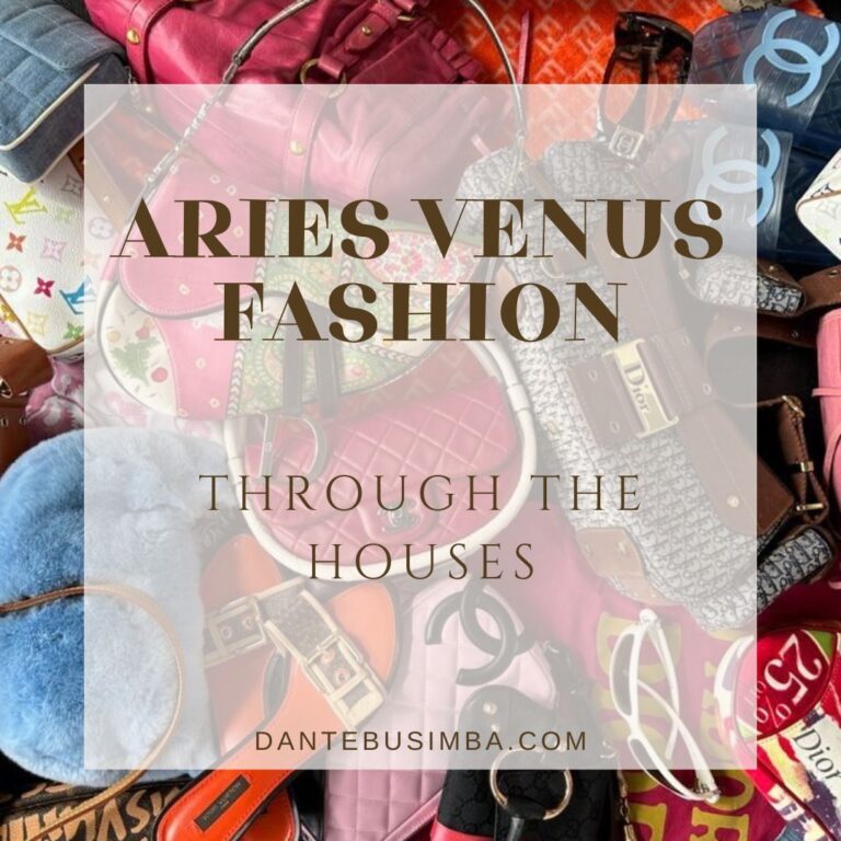 Aries Venus Fashion Aesthetic throughout the Houses